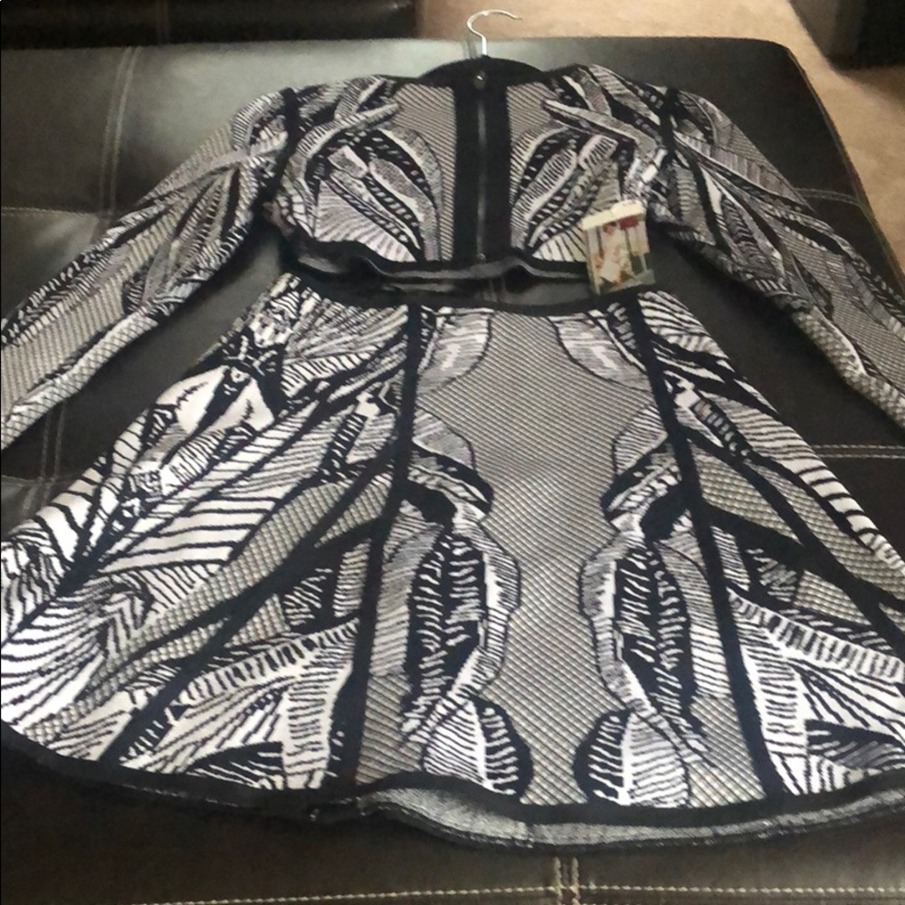 Monochrome tropical 2 piece by LUXE